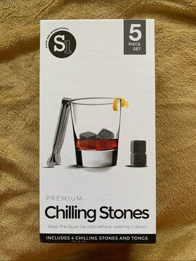 S1 Premium Chilling Stones 5-Piece Set - Gray